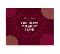 CHOC ON CHOC White Chocolate and Raspberry Brownie