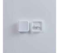 Chocfox Low Profile PBT Keycaps, 18.1mm x 18.1mm, 40-Pack 1U,Porcelain White,for Kailh Chocolate Switch Mechanical Keyboard