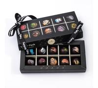 Choclato Signature Pack - Birthday Chocolate Truffles Gift Box with Happy Birthday Ribbon - Handcrafted Delicous Artisan Selection with Hazelnut, Mango, Pistachio, Vodka Truffle & Fruit Creams