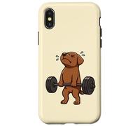 Choco Labrador Deadlift Gym Rat Dog Lover Lifting Men Women Case for iPhone X/XS