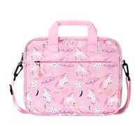 Choco Mocha 12.5 Inch Kids Tablet Bag Sleeves, Carrying Tablet Case Fit for Kids Tablet Fire HD 10 8, Fire HD Pro 10 8, iPad, Kindle, Unicorn Pink