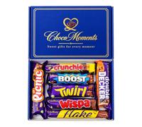 Choco Moments Cadbury Chocolate Gift Box - 7 Assorted Bars | Seven full size Cadbury bars in a ready-to-gift box for birthdays, thank yous, celebrations, sharing and surprises