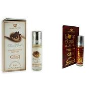 Choco Musk & Love Apple Concentrated Perfume Oil Roll-On - Long Lasting Attar for Men & Women - Alcohol Free - 6ml Each (Pack of 2)