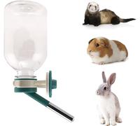 Choco Nose Patented No-Drip Water Bottle/Feeder for Guinea Pigs/Hamsters/Bunnies/Ferrets/Other Small Pets, Critters and Animals -For Cages, Crates or Wall Mount. 300ML. Nozzle 10mm, Green (C128)