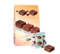 Choco WAFER Assorted Wafers Covered in Milk & Dark Chocolate Sharing Box 138g - Crispy & Chocolatey Treats - lnd
