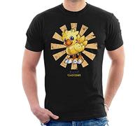 Chocobo Retro Japanese Final Fantasy Men's T-Shirt Black