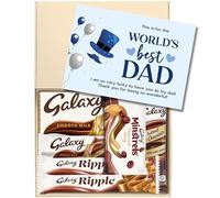 Chocohugs Chocolate Gift Box for Father/Dad | Gift Box for Father/Dad | Filled with Galaxy Smooth Milk, Minstrels, Ripple Chocolates | Box of Chocolates | Letterbox Friendly