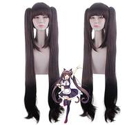 Chocola NEKOPARA Cosplay Wig Chocolate Heat Resistant Synthetic Hair Chocola Cosplay Hair PL-736