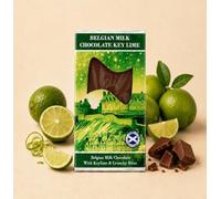 Chocolatbox Belgian Milk Chocolate with Key Lime & Crunchy Bites, 100g, Handmade