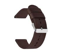 (chocolate, 20mm) Nylon Canvas Watch Strap For Men Quick Release Straps 18-24 Mm