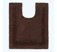 (Chocolate, 50 x 55 cm) Homescapes Luxury Reversible Cotton Bath Mat