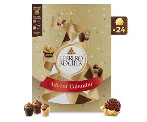 Chocolate Advent Calendar 2025 by Ferrero Rocher, Large Box of Chocolates: Ferrero Golden Moments Milk, White & Dark Chocolate, Christmas Countdown & Christmas gifts 258g