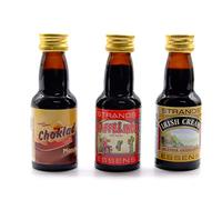 Chocolate Almond + Coffee Liqueur + Irish Cream Flavouring Set - 3 x 25ml - Essence for Homemade Creamy Liqueurs - No Alcohol Included