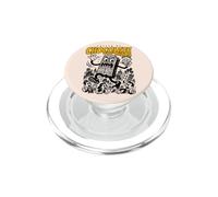 Chocolate and Chaos Kaiju Monster Funny Retro Choco Cartoon PopSockets PopGrip for MagSafe