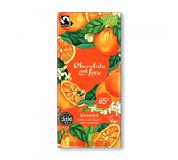 Chocolate and Love Organic Orange Dark Chocolate - 80g Bar
