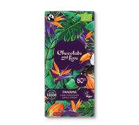 Chocolate and Love Organic Panama Dark Chocolate - 80g Bar