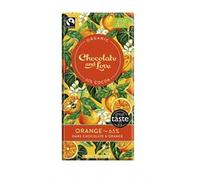 Chocolate and Love Vegan/Organic/Fairtrade Orange Dark Chocolate 65%