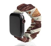 Chocolate And Nuts Smartwatch Replacement Band Compatible with IWatch Soft Elastic Wristbands Watch Strap 42mm/44mm