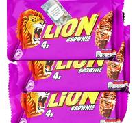Chocolate Bar Bundle With Lion Chocolate Bar Brownie, Crunchy Biscuit & Caramel Chocolate Treats (3 Pack) - By Oerich Gift