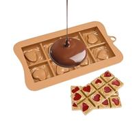 Chocolate Bar Molds - Food Grade Silicone Tray for Break Apart Candy and Brownie Bites, Kitchen Baking Tool for Holiday Treats, Party Favors, Compact Dessert Maker, Easy Release Design