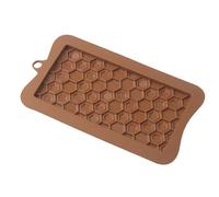 Chocolate Bar Molds Silicone - Geometric Chocolate Mold | Jelly Pudding French Dessert Baking Mold, Silicone Snap Bar Making Molds (Honeycomb)