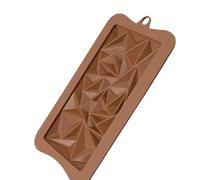 Chocolate Bar Molds Silicone - Geometric Chocolate Mold | Jelly Pudding French Dessert Baking Mold, Silicone Snap Bar Making Molds (Triangle)