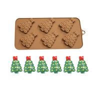 Chocolate Bar Moulds - 6 Festive Cavities with Easy Release | Large Silicone Mould for Chocolate Bars - for Home Kitchen, Baking, Dessert, Birthday, Party, Party, Festival,