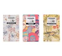 Chocolate Bar Pack of 3 - 200 g Each - Milk with Exotic Fruits and Seeds, Dark 50% with Salted Caramel, White with Strawberry - Nómada Gourmet Collection from Portugal