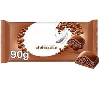 Chocolate Bar Share-a-Smooth Bubble Milk Chocolate 15 x 90g (Full Box) "A balanced diet is a chocolate in each hand" Gift Hamper For Birthday,Christmas,Easter,New Year