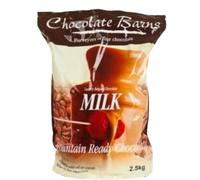 Chocolate Barns Fountain Ready Milk Chocolate 2.5Kg, Free 100 Skewers for Baking , Cooking Desserts Suitable for Making Fountains at Home and Commercial Spaces