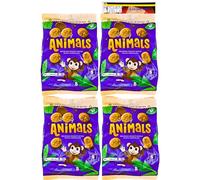 Chocolate Biscuits Freddo Animal x4 Bags - Each 5 Mini Packs - Fun & Tasty Kids Snack - Individually Wrapped for Lunchboxes, On-the-Go, & Sharing - Includes Kitchen Fella Postcard with Cooking Tips