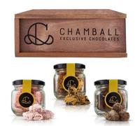 Chocolate Box, 15 Belgian Chocolate Truffles with: Mango, Strawberry and Orange, Chocolate Rocks, Chocolate with Magic Truffles, Chocolate Box and Belgian Chocolates CHAMBALL