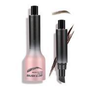 Chocolate Brow Pencil with Angled Brush - Waterproof, Long-Lasting Eyebrow Pen for Natural & Defined Brows, Easy to Apply for Beginners