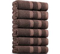 (Chocolate Brown) 6x Jumbo Bath Sheet 100% Pure Cotton Big Bath Towels Large Bathroom Towel Set