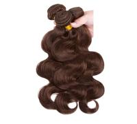Chocolate Brown Body Wave Wigs Human Hair Bundles 90 Grams/Bundle Unprocessed Brazilian VirginHair(14 14 14)