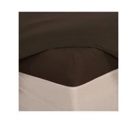 (Chocolate Brown, Double) OHS Plain Dyed Fitted Bed Sheets Non-Iron Single Double King Superking