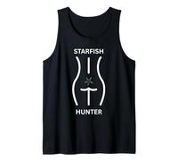 Chocolate Brown Starfish Hunter Adult Singles Dating Joke Tank Top