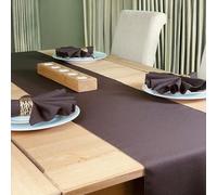 Chocolate Brown Table Runner and Napkin Set - XL