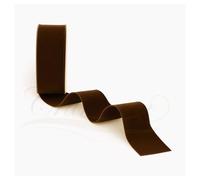 Chocolate Brown Velvet Ribbon - 38mm Wide x 2 Metre Cut Length - Luxurious Single-Sided Soft Velvet Trim for Gift Wrapping, Wedding, Bows, Crafts, Christmas, Floral Arrangements & Decor