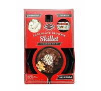 Chocolate Brownie Cast Iron Skillet Baking Kit - Bake Irresistibly Gooey Brownies with a Rustic Twist - Homemade Delicious Recipe - Delightful Treats