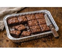 Chocolate Brownie Traybake - Handmade Cornish Indulgence in Foil Tray