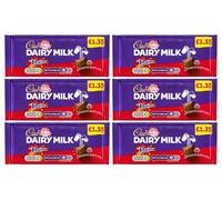 Chocolate Bundle - Cad Dairy Milk Daim Chocolate Bar Price Marked 120g Pack of 6, Milk chocolate with crunchy almond caramel pieces | Delightful Treats | Gift for All Occasions
