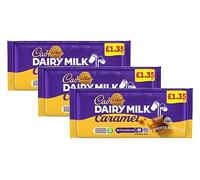 Chocolate Bundle Dairy Milk Caramel Chocolate Bar PMP 120g Pack of 3, Milk chocolate with caramel centre | Delightful Treats | Gift for All Occasions By Experts Supplies