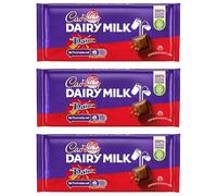 Chocolate Bundle - Dairy Milk Daim Chocolate Bar 120g Pack of 3, Milk chocolate with crunchy almond caramel pieces | Delightful Treats | Gift for All Occasions By Experts Supplies