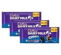 Chocolate Bundle Dairy Milk Oreo Chocolate Bar PMP 120g Pack of 3, Milk chocolate with a vanilla flavour filling | Delightful Treats | Gift for All Occasions By Experts Supplies