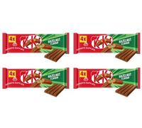 Chocolate bundle NewKit Kat 4 Finger Hazelnut Chocolate Bar Multipack 4 x 41.5g x Pack OF 4 | Delicious Crunchy Hazelnut Treats | Perfect Snack Size By Experts Supplies Ltd