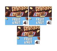 Chocolate Bundle With Snicker Crisp Fruit & Nut Chocolate Bar 4x32g (3 Pack)