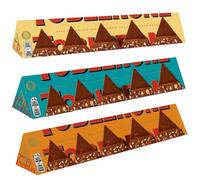 Chocolate Bundle With Tobleron Milk Chocolate Large Bar 360g, Crunchy Almonds Chocolate & Orange Twist 360g (3 Pack)
