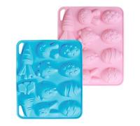 Chocolate Bunny Mold - 10-Cavities Reusable Baking Pan | Easter Bunny Carrot Baking Molds,for Cake Fudge Fondant Jelly Dessert Mousse Cupcake Cocoa Cookie Chocolate Home Daily Christmas