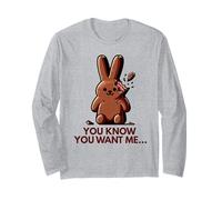 Chocolate Bunny Too Sweet to eat Funny Easter Rabbit Long Sleeve T-Shirt